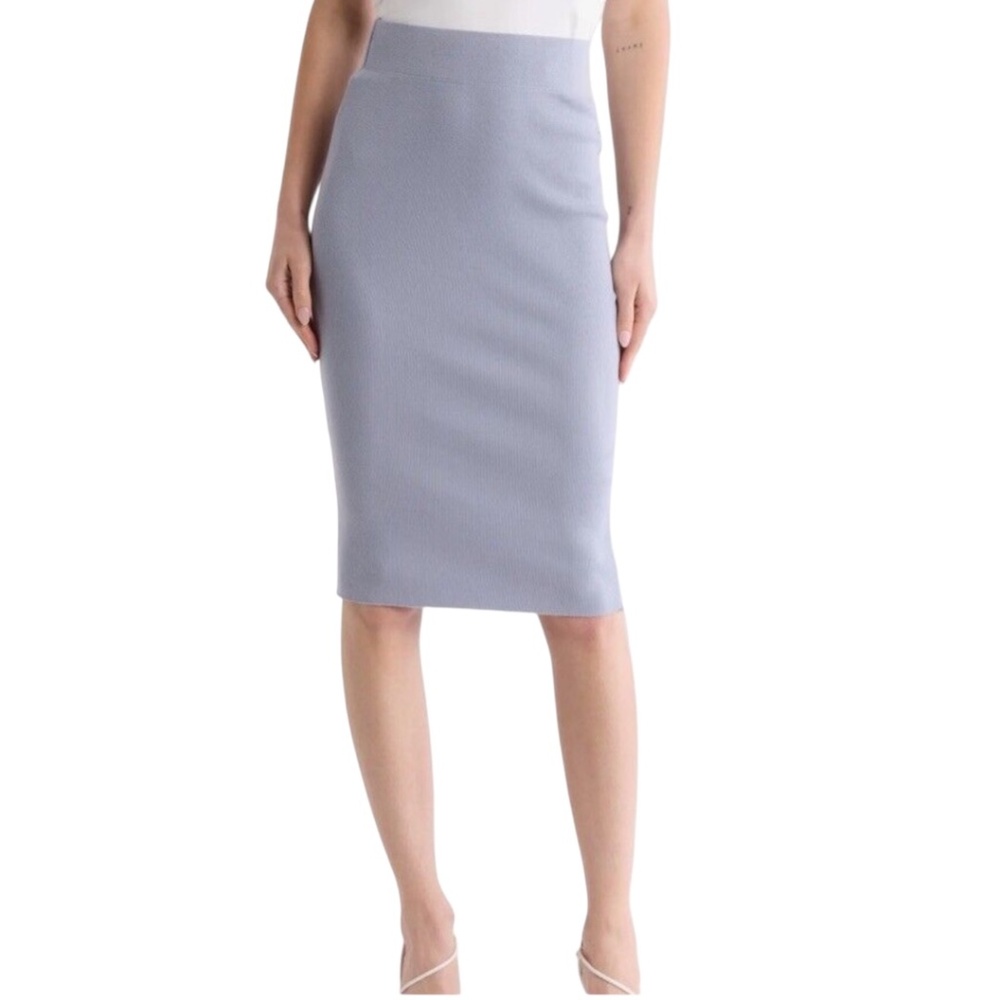 James Perse Light Blue Pencil Skirt